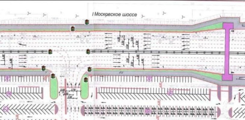 Работы по расширению Московского шоссе у ТЦ "Премьер" закончат до 9 декабря