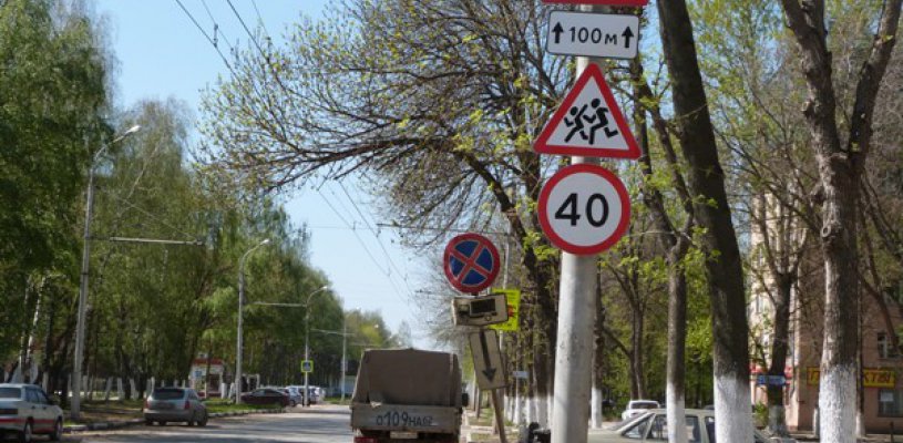 С начала года в Рязани установлено 650 дорожных знаков и нанесена разметка на 12 улицах