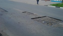 На ул. Крупской продолжается ремонт