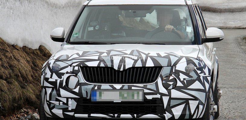Рестайлинговый Skoda Yeti засветился во время ходовых испытаний