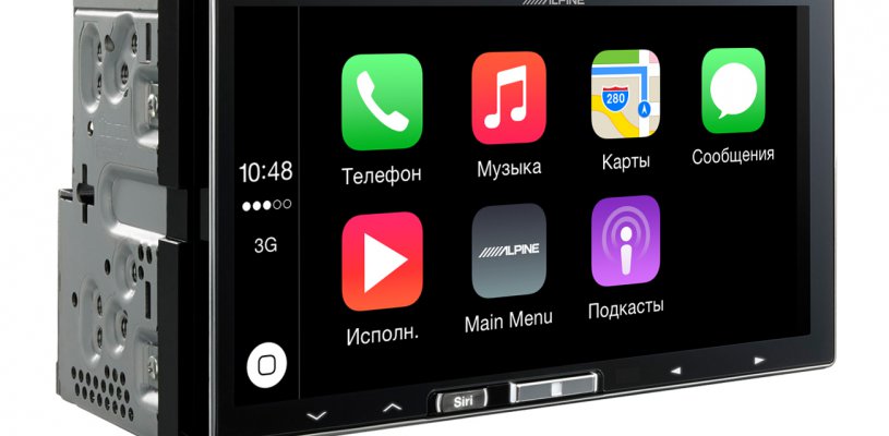 Alpine под Iphone в размере 2DIN для всех автомобилей