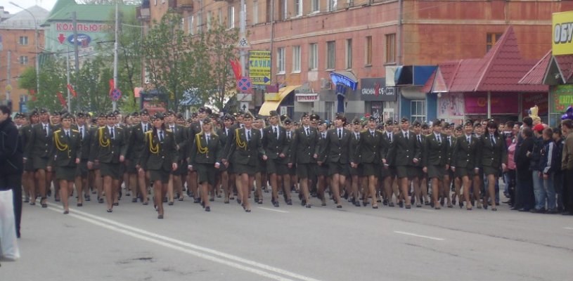 Перекрытие движения 9 мая 2013 года в Рязани (парад и концерт)