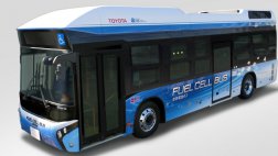 Первые автобусы на водородном топливе появились в Японии