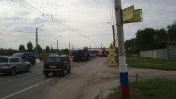 Причиной 10-километровой пробки на Рязанском участке М5 стали работы на троллейбусной контактной линии