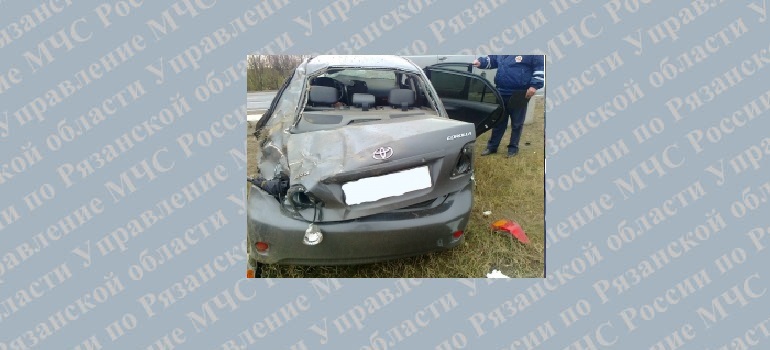 На 237 км М5 в ДТП попал автомобиль Toyota Corolla