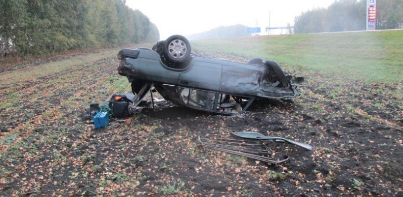 Водитель "запил горе" не дажидаясь приезда на место ДТП сотрудников ГИБДД