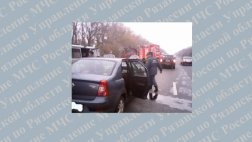 На 174-ом км М5 столкнулись «Рено» и «Субару»