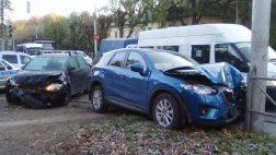 В ДТП на ул.Садовая пострадала водитель Mazda