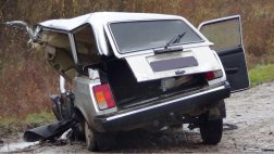 В Михайловском районе ВАЗ-2104 протаранил автобус
