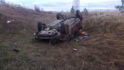 Пьяный водитель улетел в кювет в Касимовском районе. Трое госпитализированы