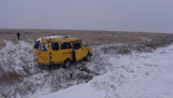 В Скопинском районе произошло опрокидывание в кювет "Газели" с пассажирами