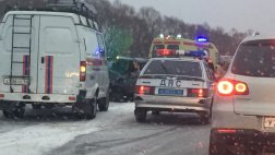 Сегодня утром на Северной окружной дороге произошло несколько ДТП
