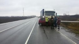 На 262-ом км М6 "Каспий" столкнулись "МАЗ" и Daewoo Matiz