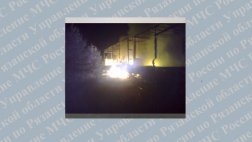 На М-5 в Шацком районе сгорел MAN