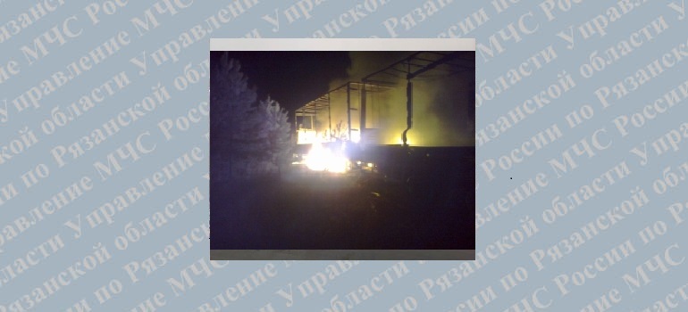 На М-5 в Шацком районе сгорел MAN