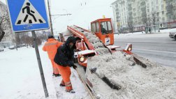 В эту ночь на улицах Рязани работало 121 единица снегоуборочной техники