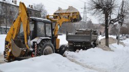 За ночь было вывезено более 7,5 тысяч кубометров снега