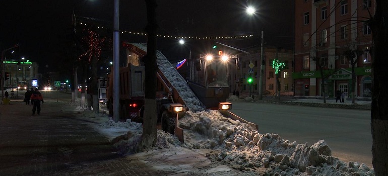 30 и 31 января с городских улиц было вывезено 16 тыс. кубометров снега