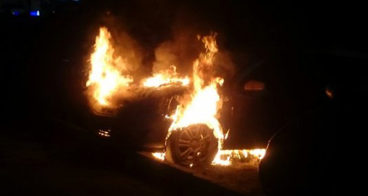 На ул.Западной ночью горел Opel Astra
