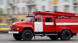 На улице Кальная сгорел Мерседес