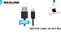 Популярный аксессуар NEOLINE Cable S8 MFI стал доступен в черном цвете