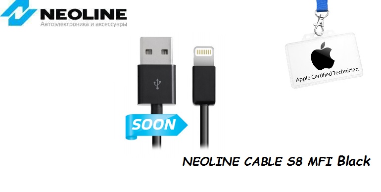 Популярный аксессуар NEOLINE Cable S8 MFI стал доступен в черном цвете