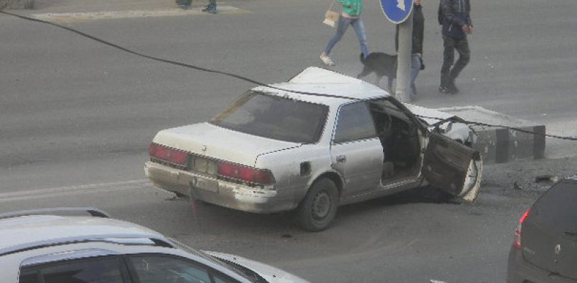 19-летний житель Пронска угнал Toyota и разбил ее в центре Рязани