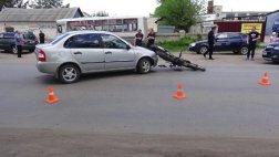 В городе Скопин водитель «Лада-Калина» не пропустил мотоциклиста