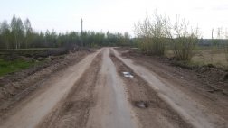 «АйТэк Рус» приступила к повторному ремонту грунтовой дороги между селами Листвянка и Кораблино