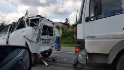 В Рыбновском районе столкнулись пять автомобилей