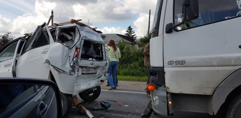 В Рыбновском районе столкнулись пять автомобилей
