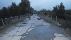 В поселке Гусь-Железный Касимовского района погиб скутерист