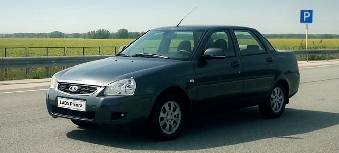 Первое видео об обновленной Lada Priora