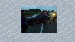 На 225 километре федеральной трассы М-5 в Спасском районе столкнулись три автомобиля