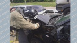 На 181 километре трассы М-5 столкнулись три авто