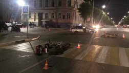 19-летний водитель авто сбил двух мотоциклистов на ул. Ленина