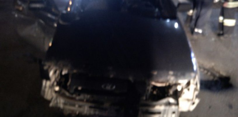 На Солотчинском шоссе в Рязани столкнулись три автомобиля