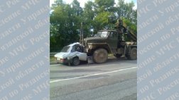 На М-5 в Сасовском районе водитель ВАЗ-21099 совершил ДТП с лесовозом "Урал"