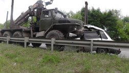 В результате столкновения с лесовозом "Урал" погиб водитель ВАЗ-21099