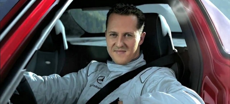 Что может сделать М.Шумахер если ему в руки дать Mercedes SLS AMG?