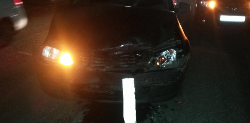 В Рязани на Северной окружной дороге столкнулись Renault Logan и SsangYong Kyron