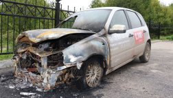 На улице Родниковая сгорел автомобиль