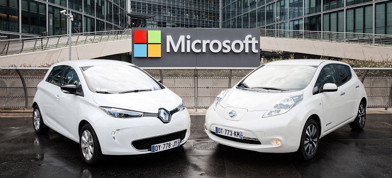 Renault-Nissan и Microsoft будут совместно разрабатывать  автономное управление