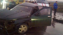 На трассе Рязань-Спас-Клепики произошло столкновение трех автомобилей