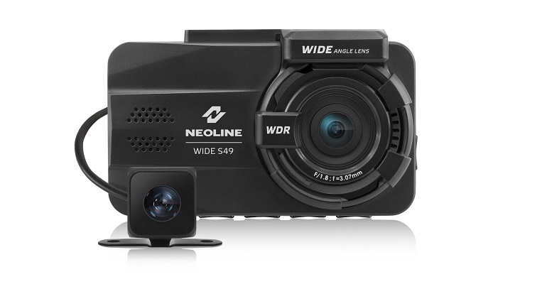 NEOLINE анонсировал выпуск видеорегистратора с двумя камерами - модель WIDE S49
