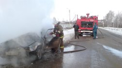 В Сараи сгорел Alfa Romeo