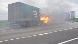 ГИБДД о столкновении трех грузовых автомобилей в Пронском районе