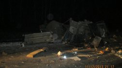 ГИБДД о столкновении двух грузовиков на 37 км дороги Рязань-Ряжск