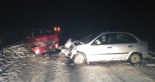 В Чучковском районе произошло ДТП с участием двух легковых автомобилей: «Калина» и «Рено»