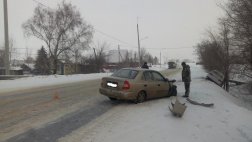 В Пронском районе на 43-ем километре автодороги Рязань–Пронск–Скопин произошло столкновение двух транспортных средств